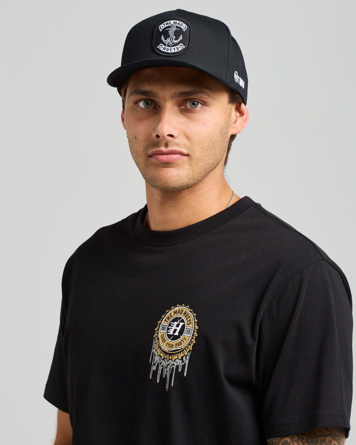 SKULL ANCHOR | TWILL SNAPBACK - BLACK