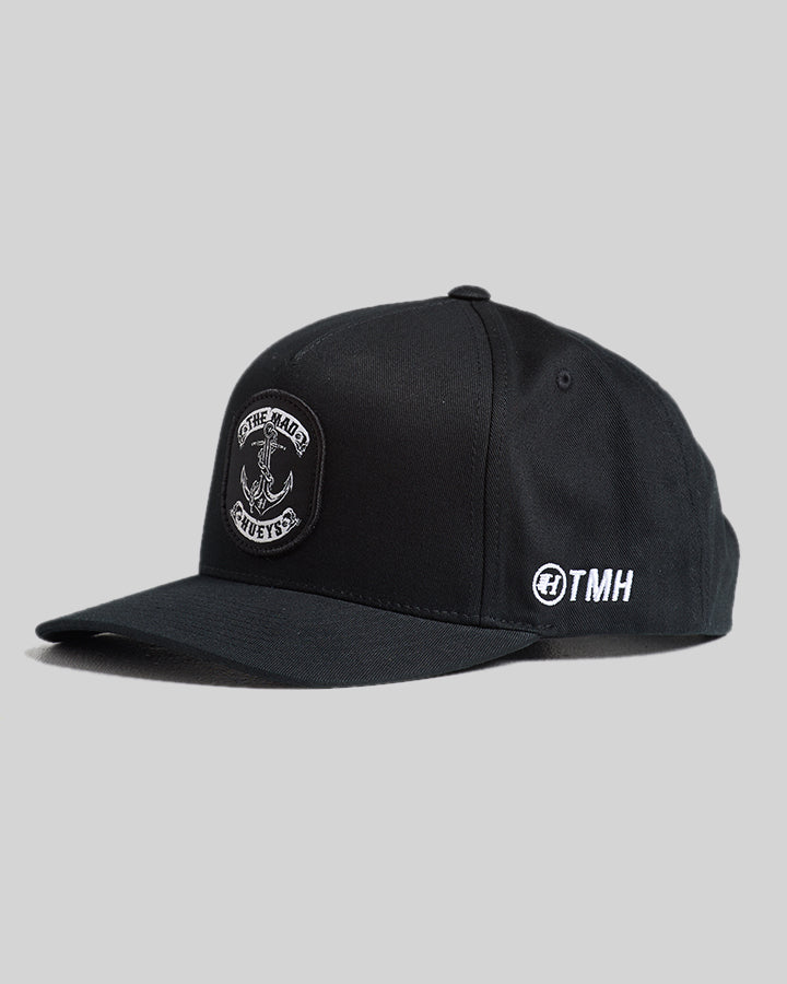 SKULL ANCHOR | TWILL SNAPBACK - BLACK