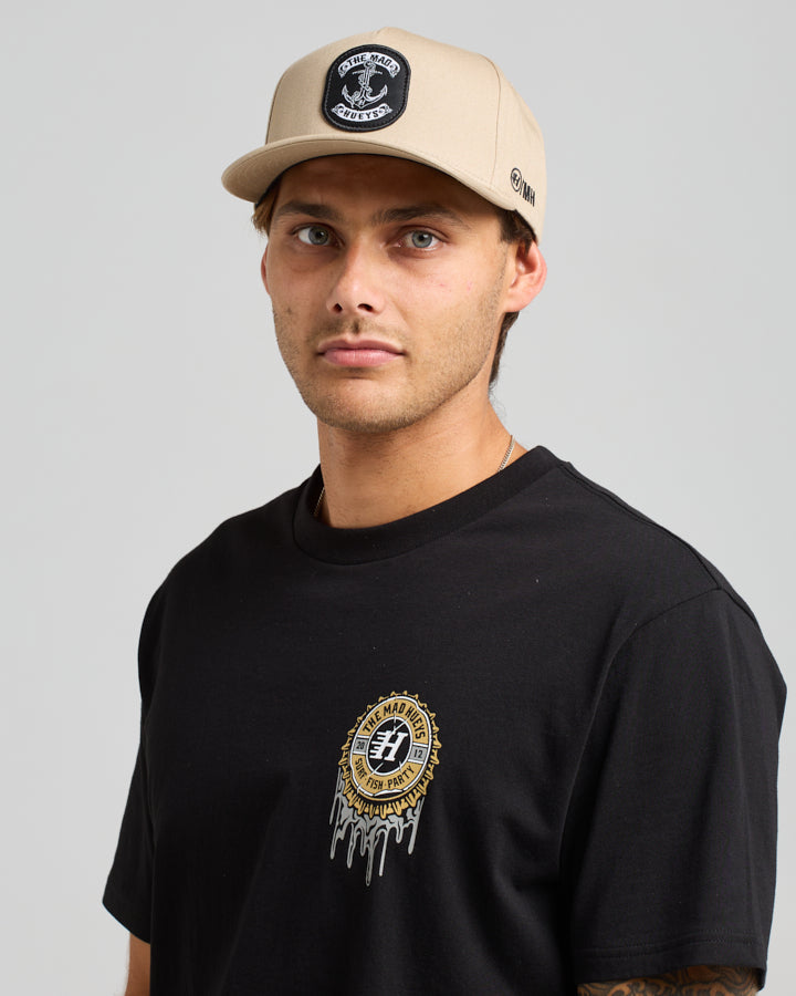 SKULL ANCHOR | TWILL SNAPBACK - TAN