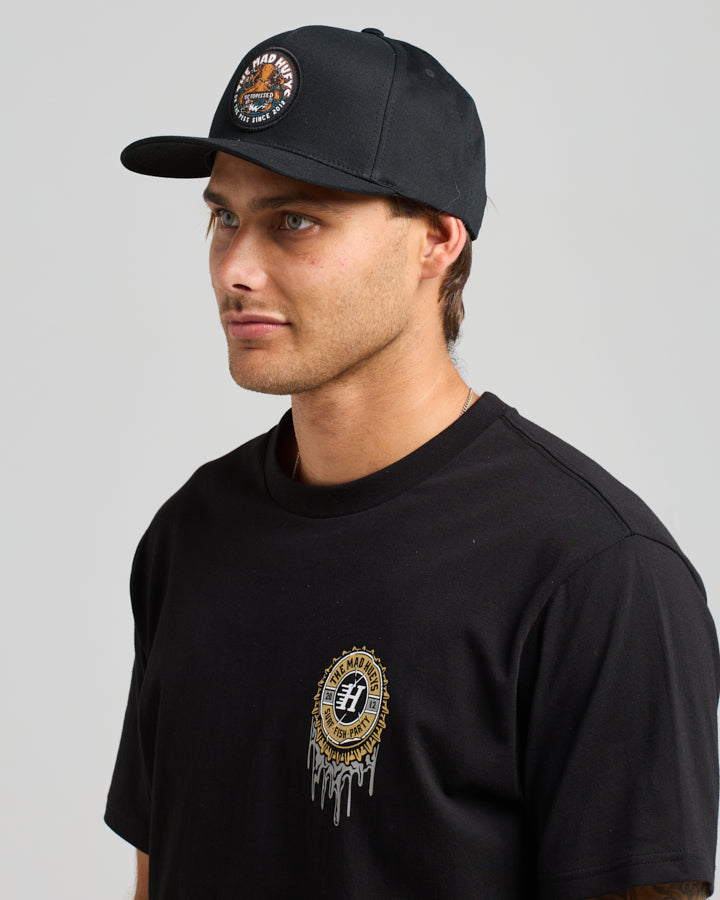 OCTOPISSED | TWILL SNAPBACK - BLACK