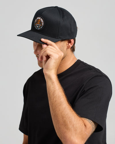 OCTOPISSED | TWILL SNAPBACK - BLACK