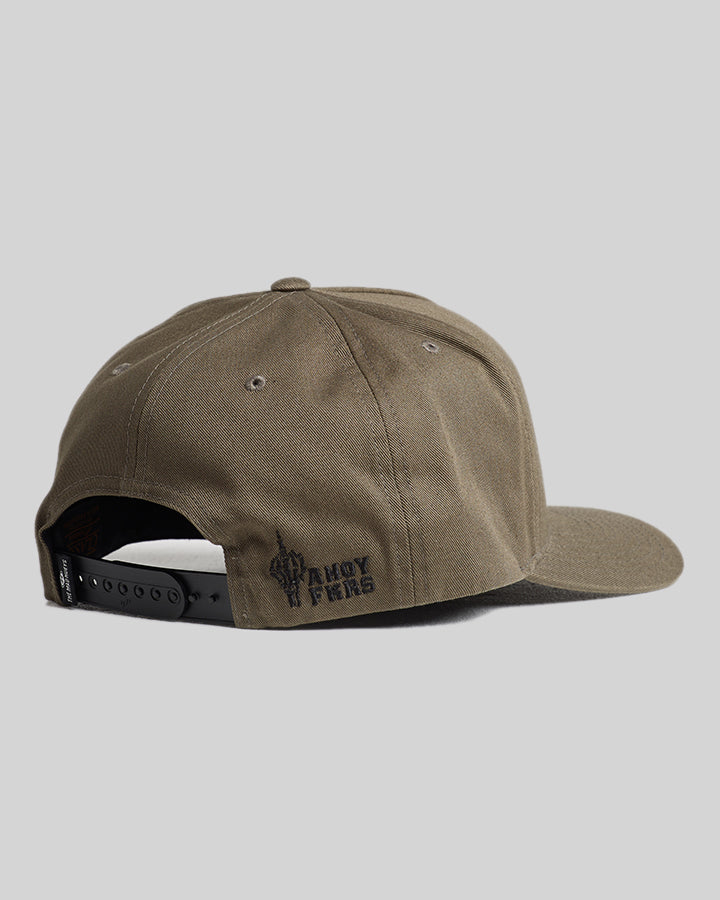 PORT SIDE AHOY FKRS | TWILL SNAPBACK - OLIVE