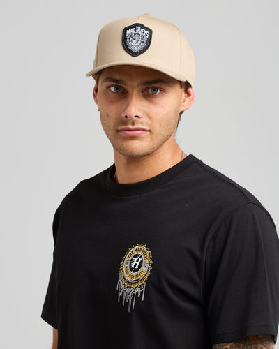 PORT SIDE AHOY FKRS | TWILL SNAPBACK - TAN