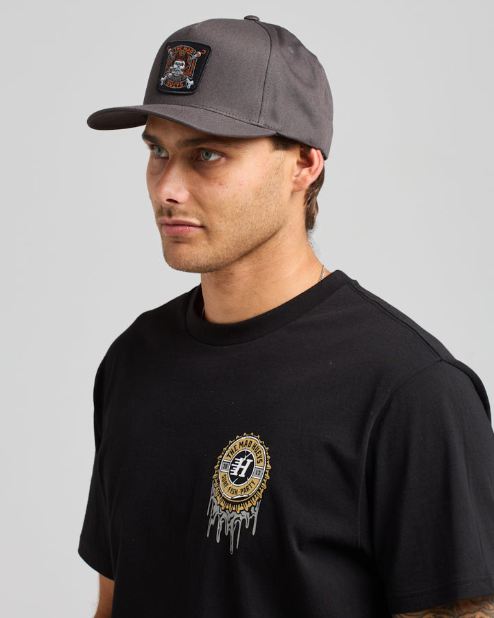 CAPTAIN COOKED | TWILL SNAPBACK - CHARCOAL