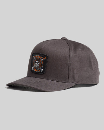 CAPTAIN COOKED | TWILL SNAPBACK - CHARCOAL