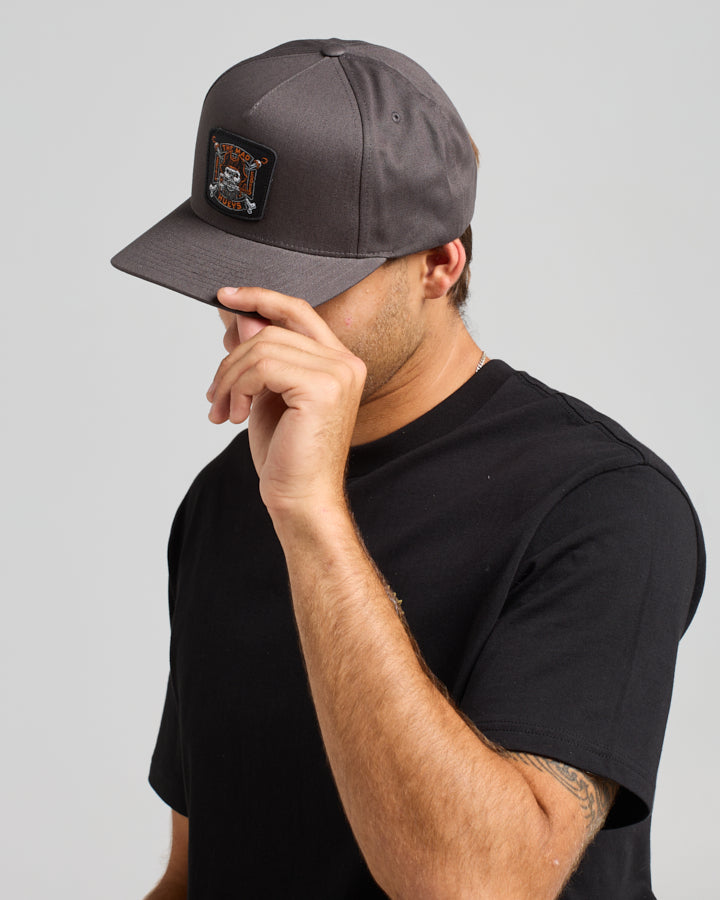 CAPTAIN COOKED | TWILL SNAPBACK - CHARCOAL