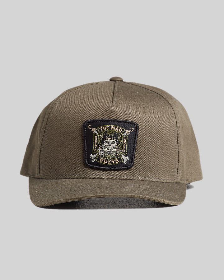 CAPTAIN COOKED | TWILL SNAPBACK - OLIVE