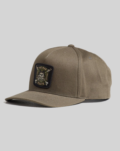 CAPTAIN COOKED | TWILL SNAPBACK - OLIVE