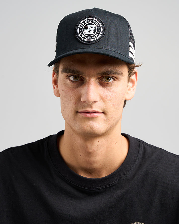 H SERIES | TWILL TRUCKER - BLACK