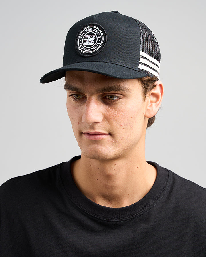 H SERIES | TWILL TRUCKER - BLACK