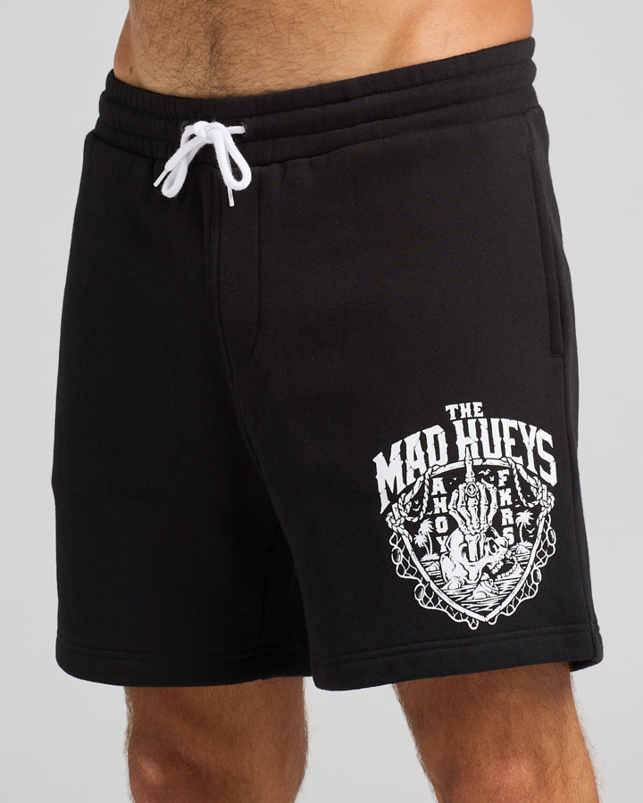 PORT SIDE AHOY FKRS | TRACKSHORT - BLACK