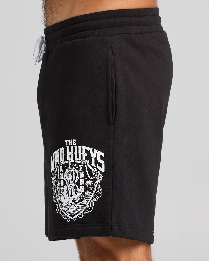 PORT SIDE AHOY FKRS | TRACKSHORT - BLACK