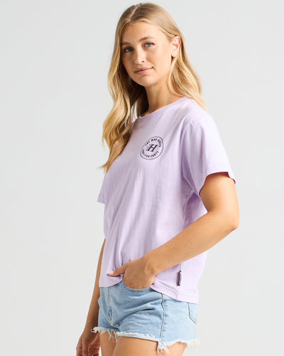 H SERIES | WOMENS SS TEE - BABY LILAC