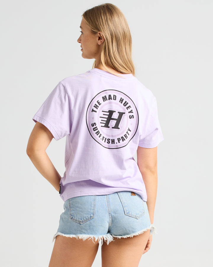 H SERIES | WOMENS SS TEE - BABY LILAC