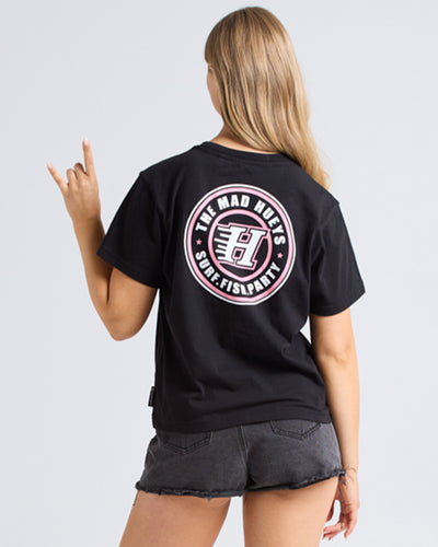 H SERIES | WOMENS SS TEE - VINTAGE BLACK