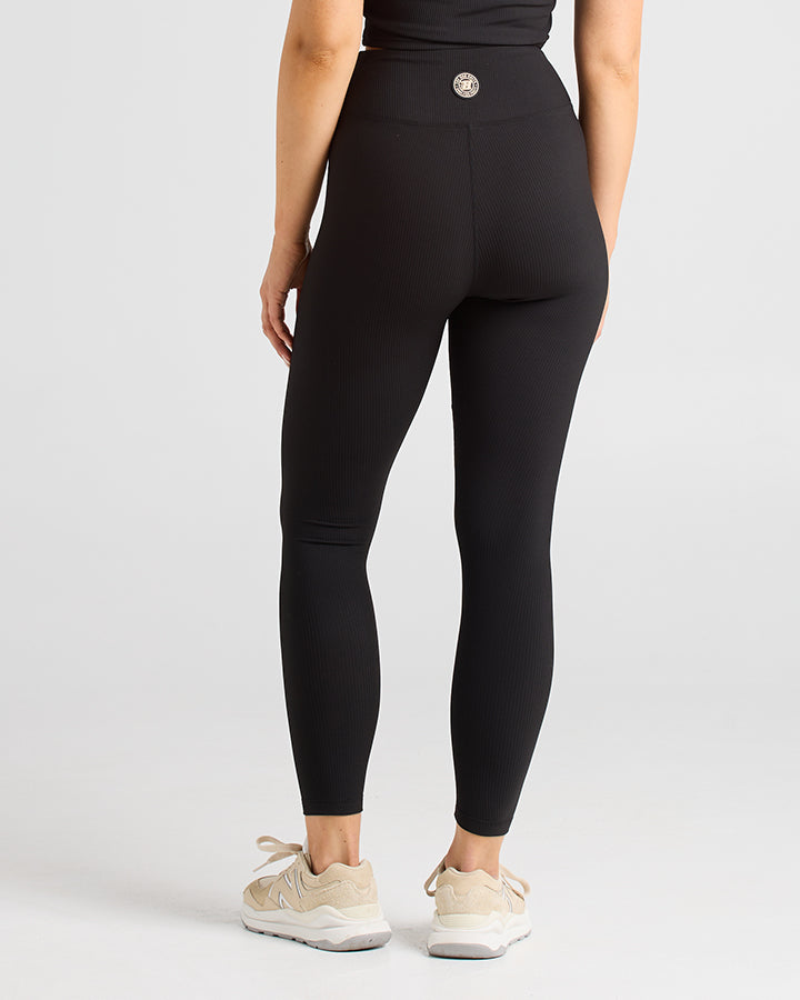 FIT HUEYS | WOMENS COMFY TIGHTS LEGGINGS  - BLACK