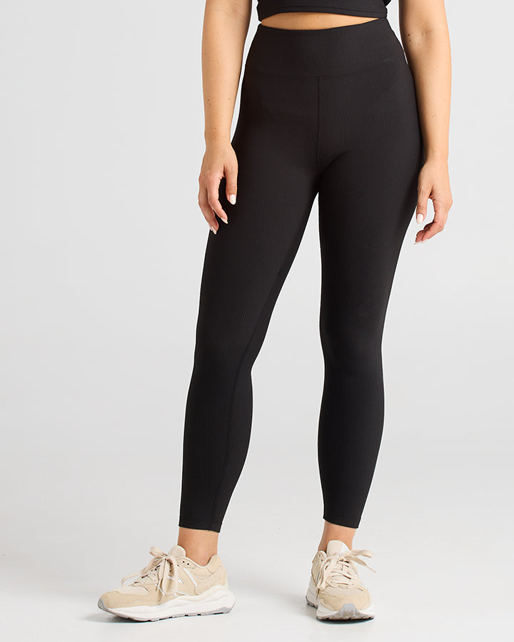 FIT HUEYS | WOMENS COMFY TIGHTS LEGGINGS  - BLACK