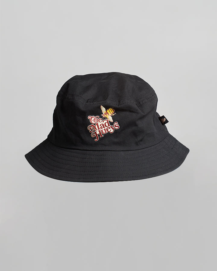 SUNFLOWER ANCHOR | WOMENS BUCKET HAT - VINTAGE BLACK