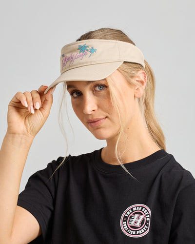 MERMAID MOTEL | WOMENS VISOR - STONE