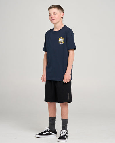 CAUGHT NOTHIN | YOUTH SS TEE - NAVY