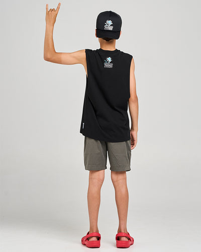 GREAT BITE SHARK | YOUTH MUSCLE - BLACK