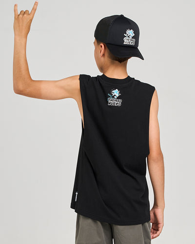 GREAT BITE SHARK | YOUTH MUSCLE - BLACK