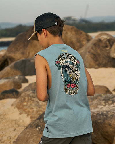 STAY FROTHING | YOUTH MUSCLE - STEEL BLUE