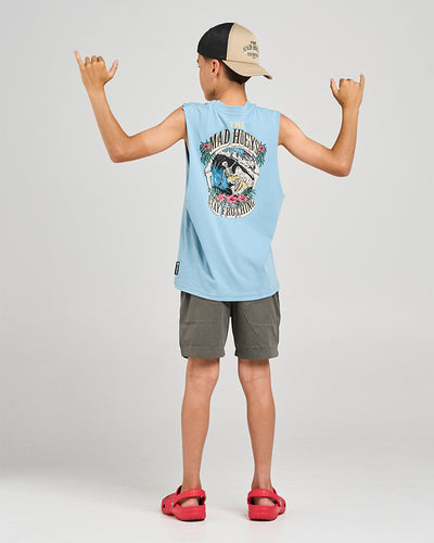 STAY FROTHING | YOUTH MUSCLE - STEEL BLUE