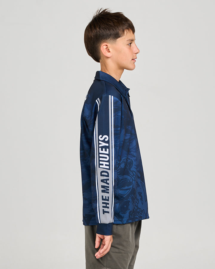 SAILOR ANCHOR | YOUTH UPF 50+ FISHING JERSEY - NAVY