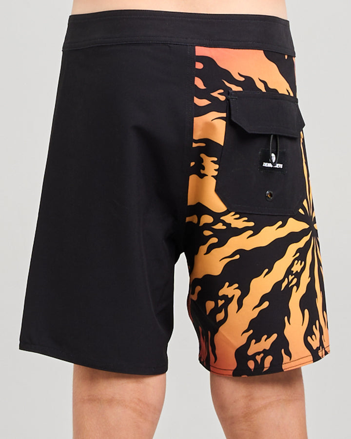 SKULL SPIRAL | YOUTH 17" BOARDSHORT - BLACK