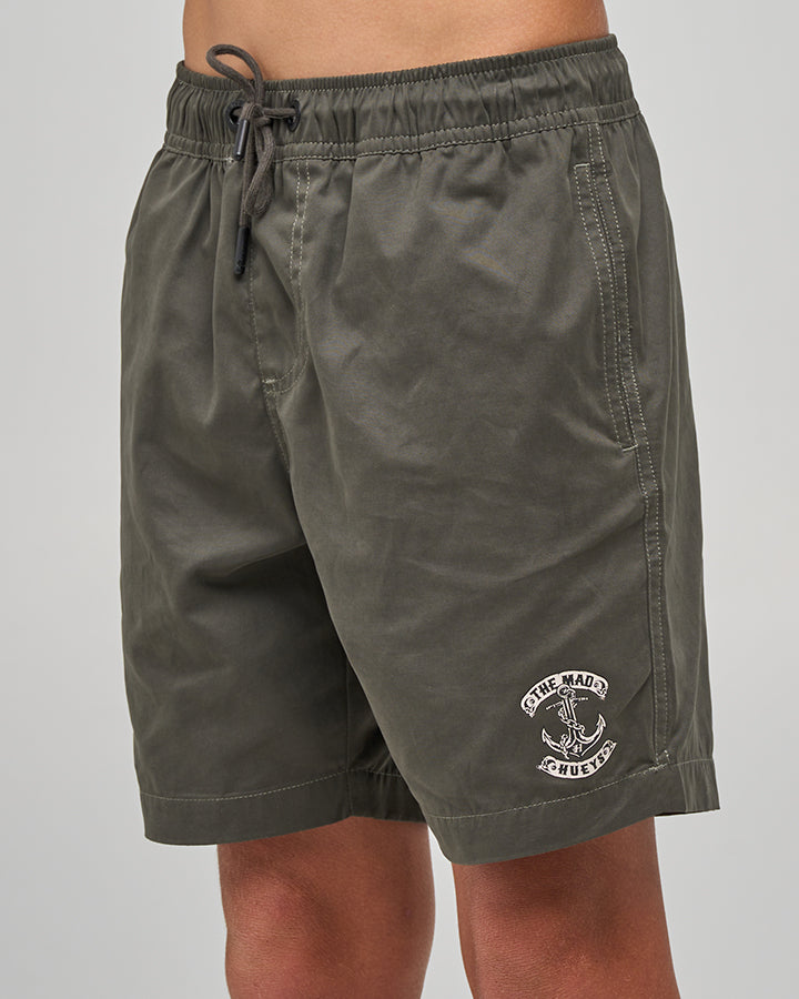 SKULL ANCHOR | YOUTH 16" VOLLEY - CHARCOAL