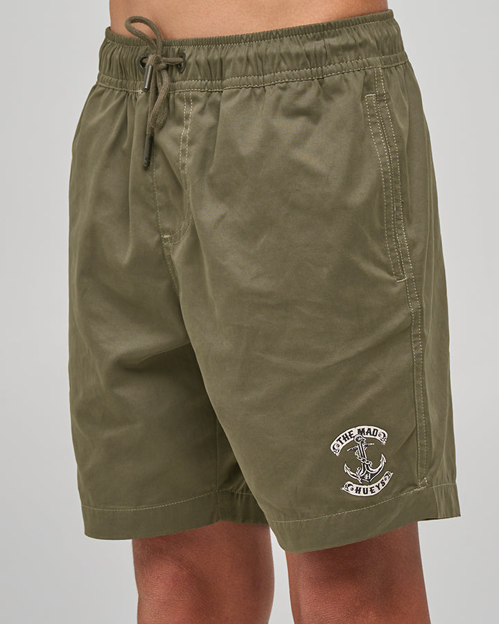 SKULL ANCHOR | YOUTH 16" VOLLEY - OLIVE