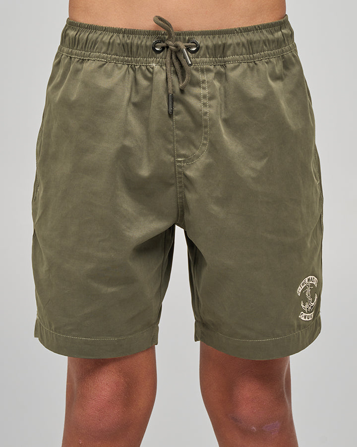 SKULL ANCHOR | YOUTH 16" VOLLEY - OLIVE