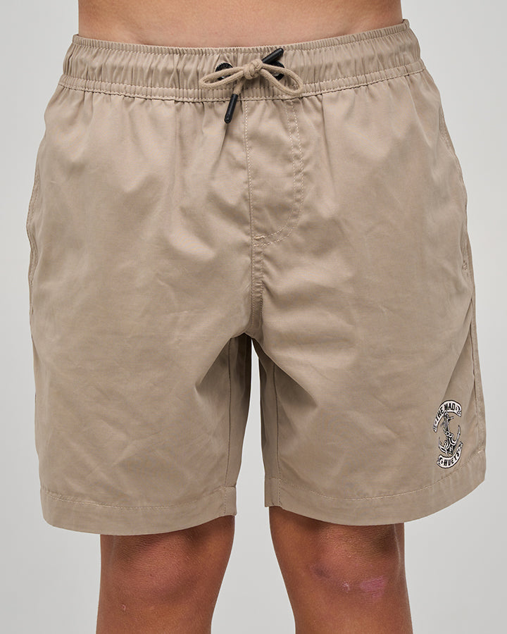 SKULL ANCHOR | YOUTH 16" VOLLEY - TAUPE