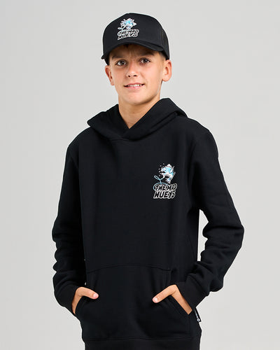GREAT BITE SHARK | HOODED PULLOVER - BLACK