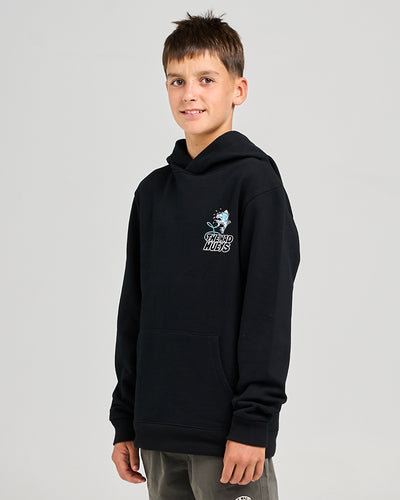 GREAT BITE SHARK | HOODED PULLOVER - BLACK