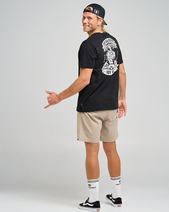 AHOY FKRS STORM | SS TEE - BLACK