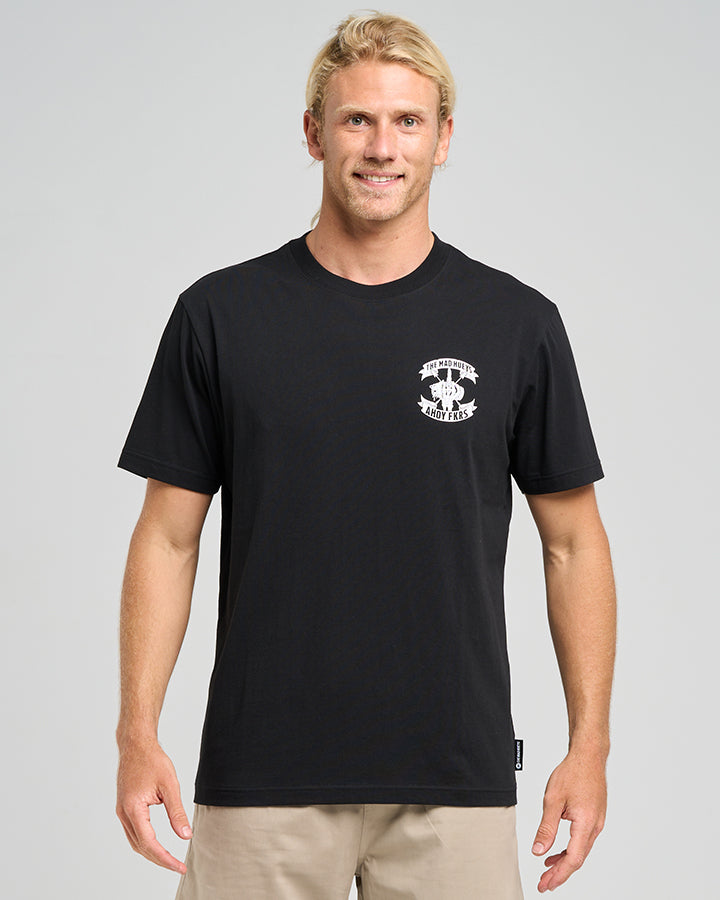 AHOY FKRS STORM | SS TEE - BLACK