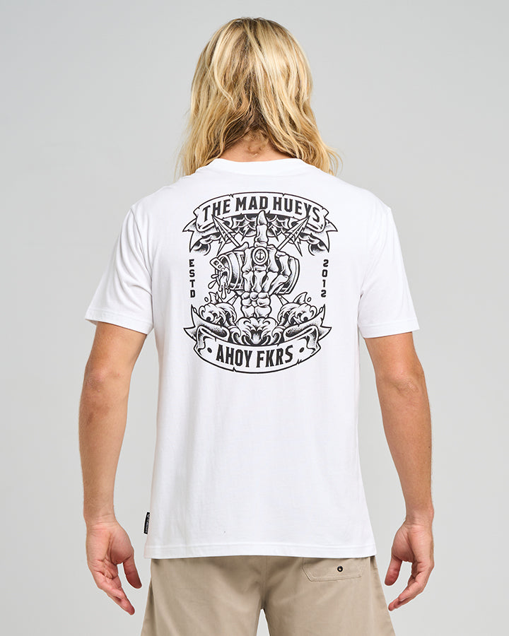 AHOY FKRS STORM | SS TEE - WHITE