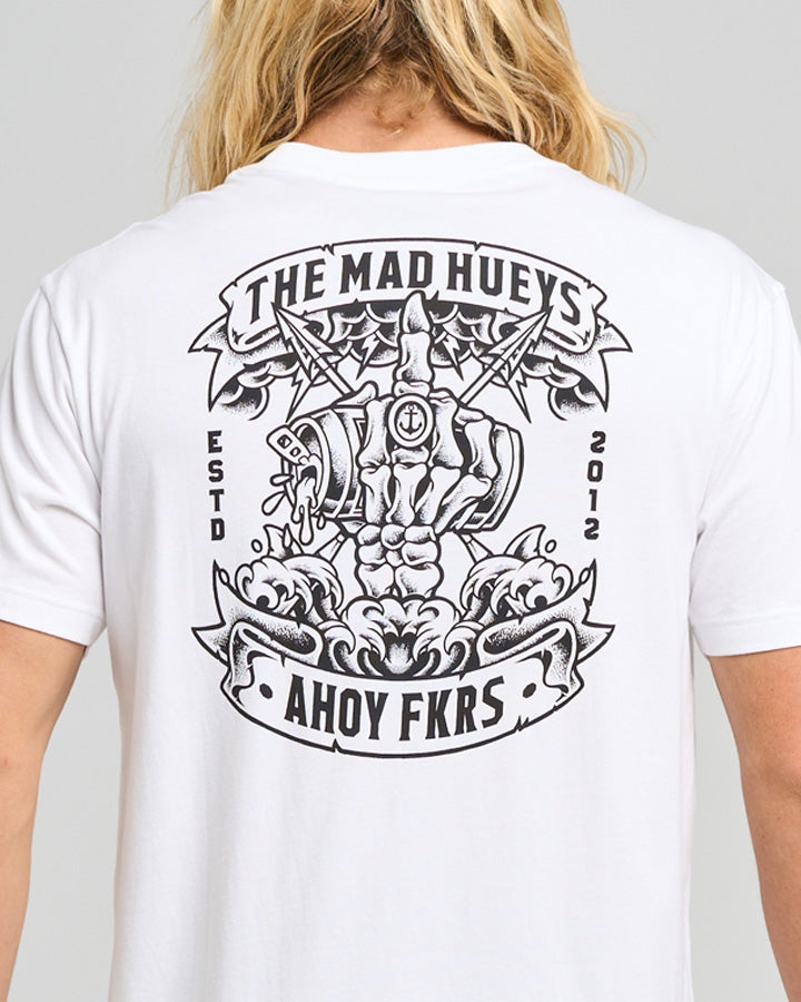 AHOY FKRS STORM | SS TEE - WHITE