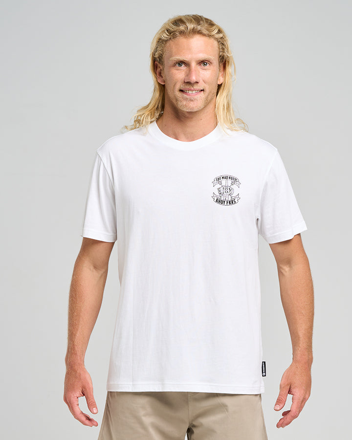 AHOY FKRS STORM | SS TEE - WHITE