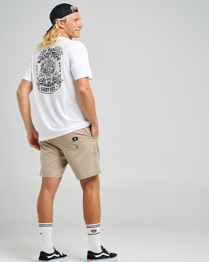 AHOY FKRS STORM | SS TEE - WHITE