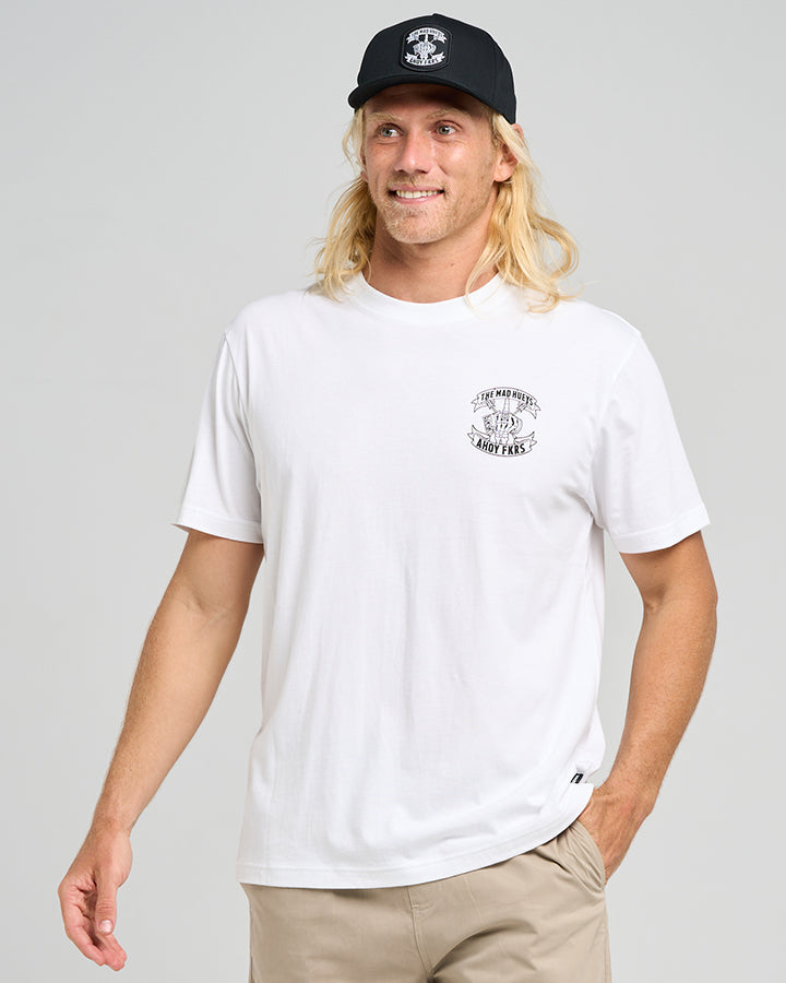AHOY FKRS STORM | SS TEE - WHITE