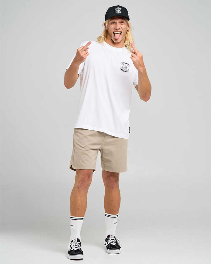 AHOY FKRS STORM | SS TEE - WHITE