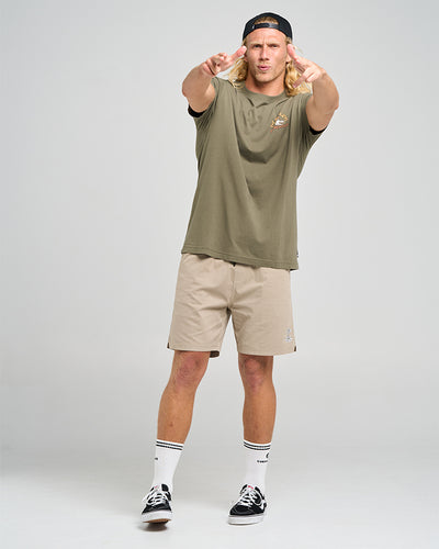 COOKEDATOO TRIO | SS TEE - OLIVE