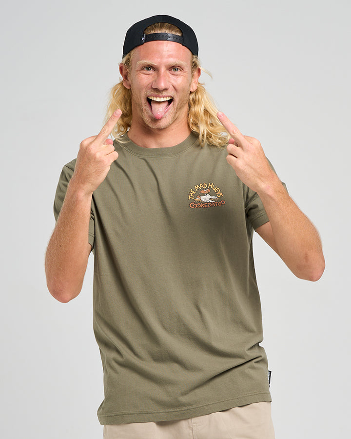 COOKEDATOO TRIO | SS TEE - OLIVE