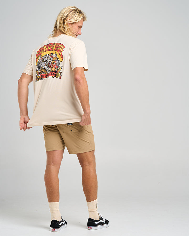 OZ STRAYA | SS TEE - CEMENT