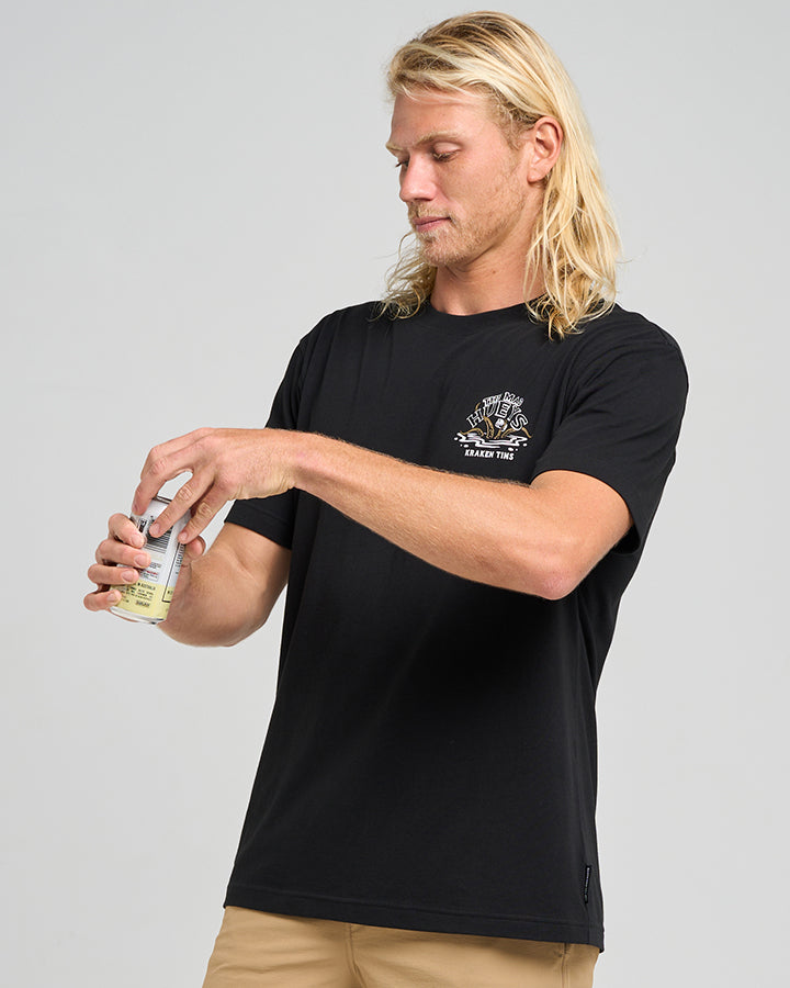 KRAKEN PORT HOLE | SS TEE - BLACK