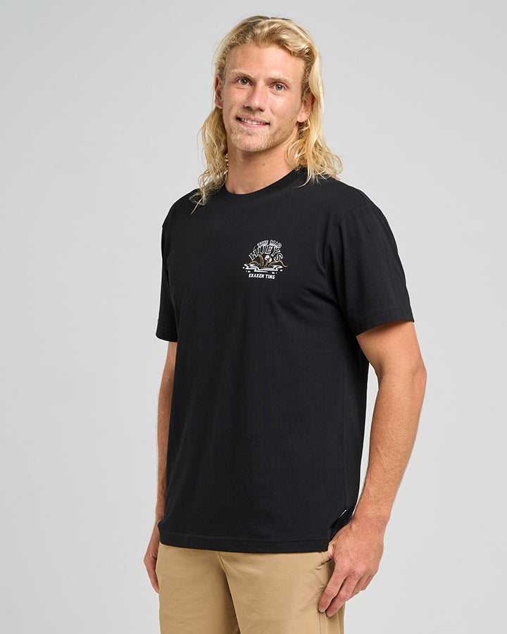 KRAKEN PORT HOLE | SS TEE - BLACK
