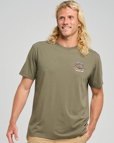 KRAKEN PORT HOLE | SS TEE - OLIVE